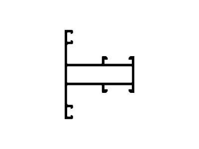 Travesaño marco PF/abrir