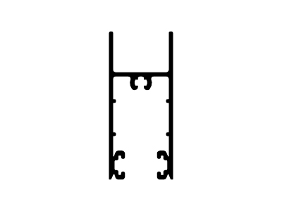 Zócalo y cabezal de hoja DVH