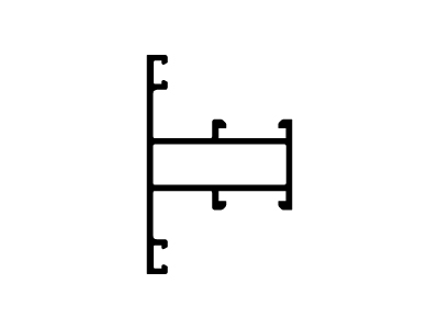 Trav.marco PF/abrir curvo